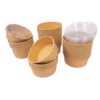 POKE BOWL (Boite salade kraft + couvercle PET) 500cc – Image 2