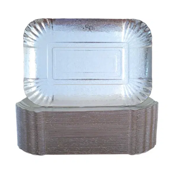 Plateau traiteur argent 19cm x 28cm pas cher pour les traiteurs boulangers et pâtissiers